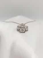 گردنبد گل گردان نگین دار برند Stainless Steel