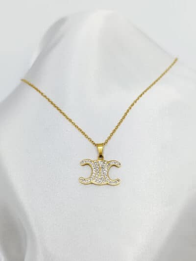 گردنبد نگین دار برند Stainless Steel