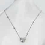 گردنبد نقره ای قلب برند Stainless Steel