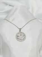 گردنبد ببر نگین دار برند Stainless Steel