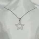 گردنبد ستاره ای نگین دار برند Stainless Steel
