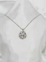 گردنبد گل نگین دار برند Stainless Steel