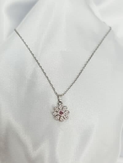 گردنبد نگین دار برند Stainless Steel