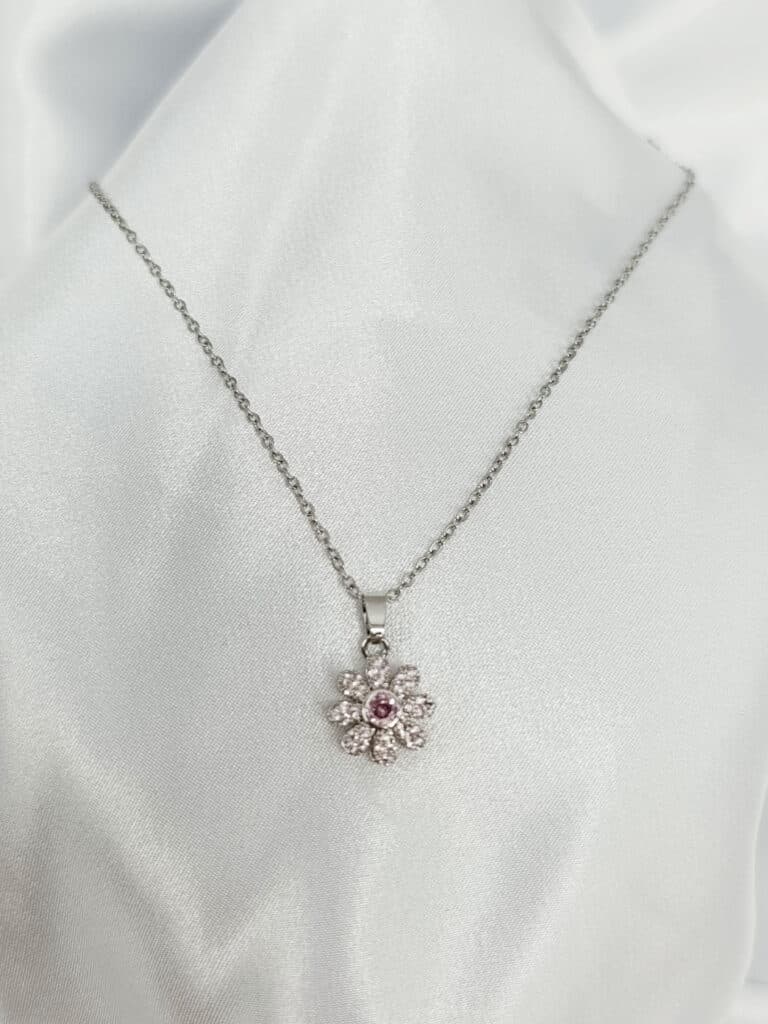 گردنبد نگین دار برند Stainless Steel