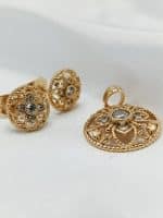 نیم ست زنانه با گوشواره های سوزنی