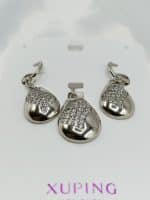 نیم ست زنانه ژوپینگ اشکی شکل بدون زنجیر کد 212