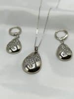 نیم ست زنانه ژوپینگ اشکی شکل بدون زنجیر کد 212