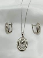 نیم ست زنانه ژوپینگ بیضی شکل بدون زنجیر کد 213