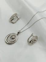 نیم ست زنانه ژوپینگ بیضی شکل بدون زنجیر کد 213