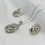 نیم ست زنانه ژوپینگ بیضی شکل بدون زنجیر کد 213