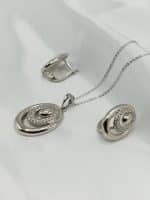 نیم ست زنانه ژوپینگ بیضی شکل بدون زنجیر کد 213