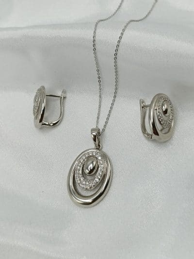 نیم ست زنانه ژوپینگ بیضی شکل بدون زنجیر کد 213