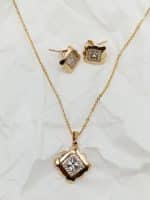 نیم ست ژوپینگ زنانه طلایی بدون زنجیر