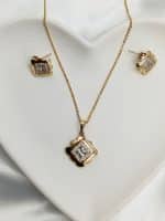 نیم ست ژوپینگ زنانه طلایی بدون زنجیر