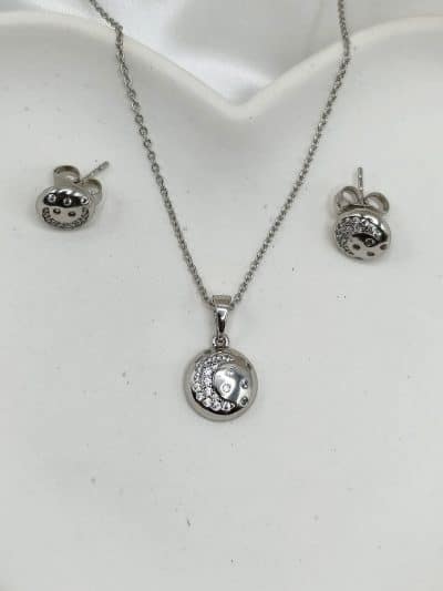 نیم ست زنانه ژوپینگ دایره ای با هلال ماه و ستاره کد 216