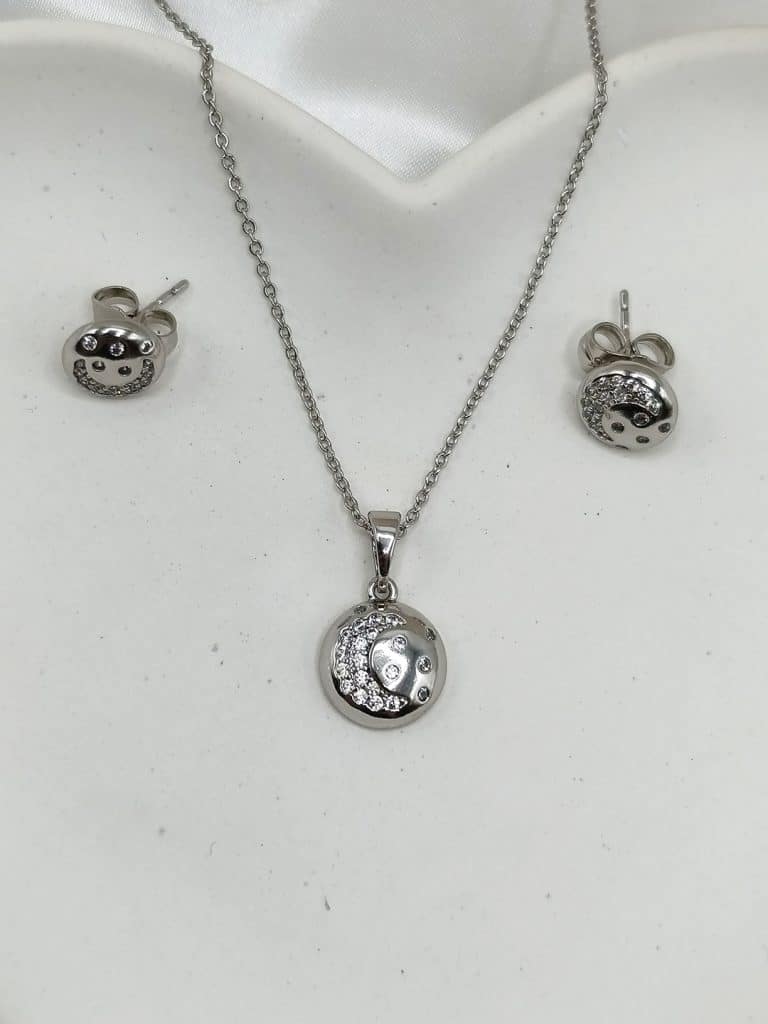 نیم ست زنانه ژوپینگ دایره ای با هلال ماه و ستاره کد 216