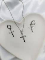 نیم ست زنانه ژوپینگ صلیبی شکل کد 205