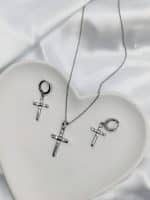 نیم ست زنانه ژوپینگ صلیبی شکل کد 205