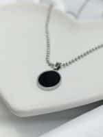 پلاک و زنجیر (گردنبد) ساده مردانه و زنانه ژوپینگ کد 281