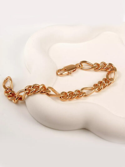 دستبند زنانه طلایی ژوپینگ کد 517