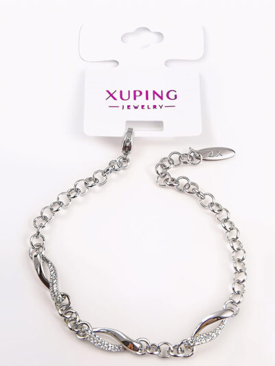 دستبند ژوپینگ نقره ای کد 523