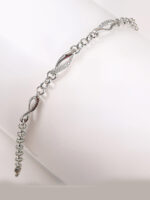 دستبند ژوپینگ نقره ای کد 523