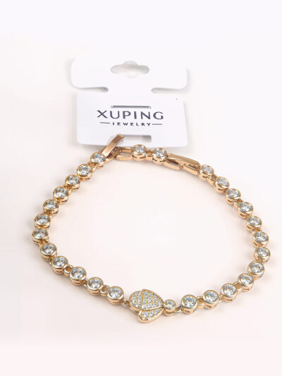 دستبند زنانه ژوپینگ طلایی کد 524